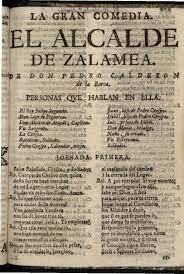 Publicación de "El alcalde de Zalamea"