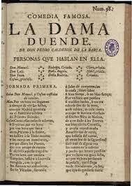 Publicación de "La dama duende", de Calderón de la Barca