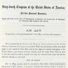 Organic Acts Are Passed