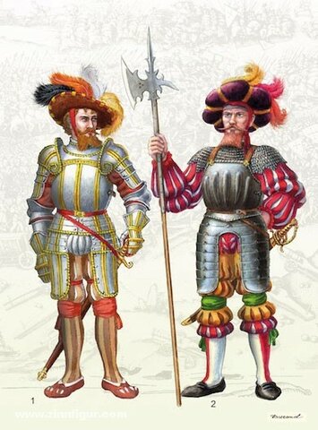 Carlo V invia in Italia i lanzichenecchi