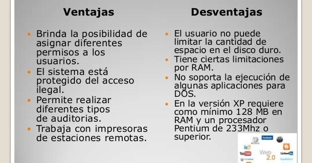 ventajas de la web 1.0