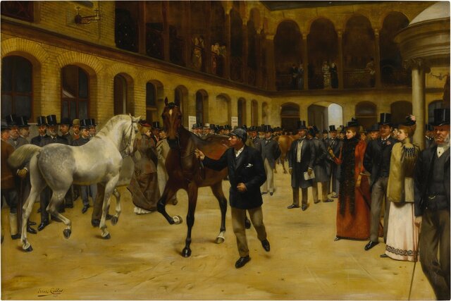 The horses are actioned off