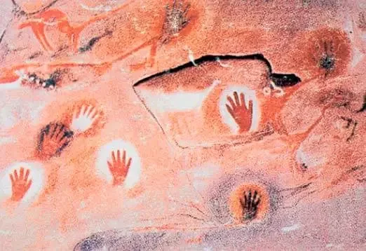 Pinturas del pueblo Yagán