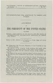 The Truman Doctrine was created