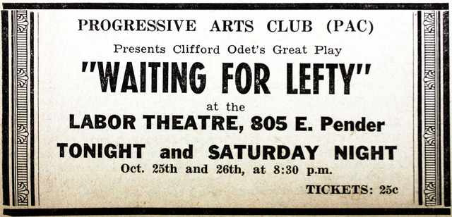 Waiting For Lefty by Clifford Odets
