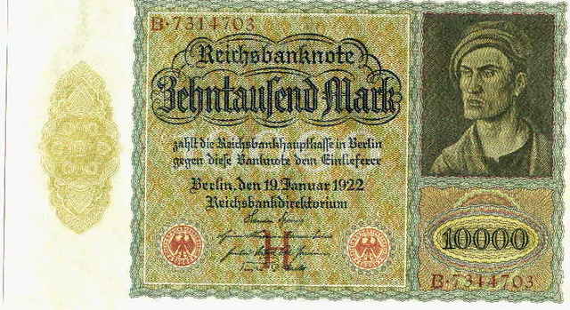Monthly Average Circulation of Reichsbank Notes