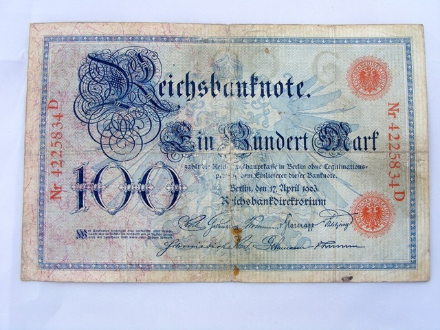 Monthly Average Circulation of Reichsbank Notes