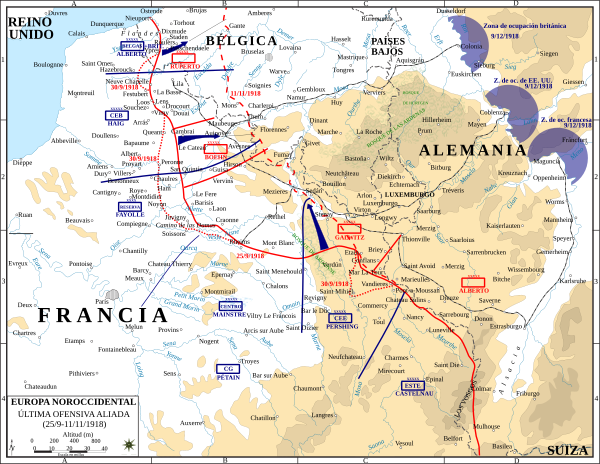 Última ofensiva por parte de Alemania a Francia