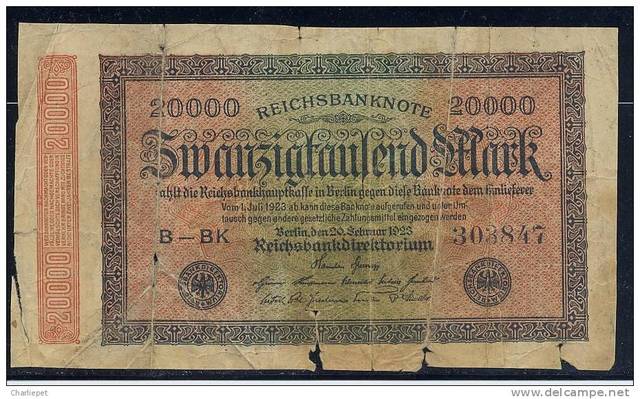 Average Monthly Circulation of Reichsbank Notes