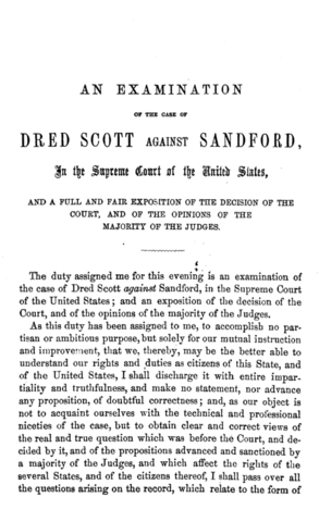 Dred Scott v. John F.A. Sandford