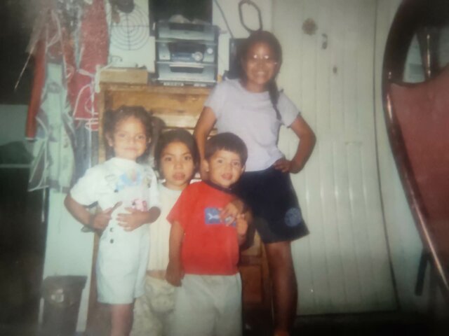 Foto con mis hermanas