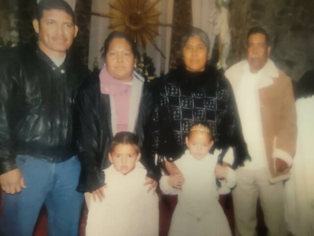 Foto con mis padrinos