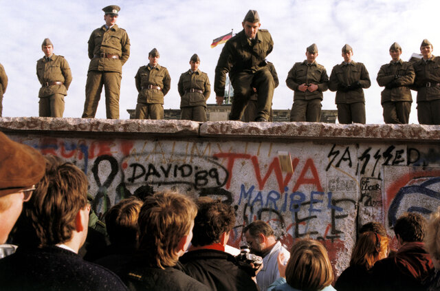 Berlin Wall Falling Down