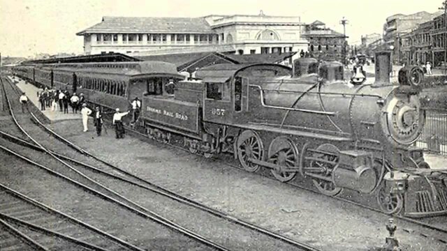 Se construye el primer ferrocarril transcontinental