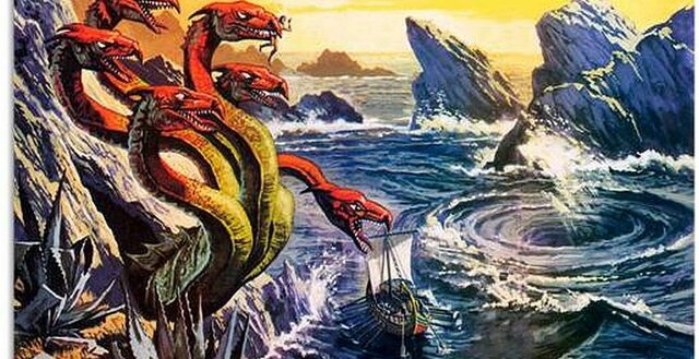 The sirens; Scylla and Charbydis