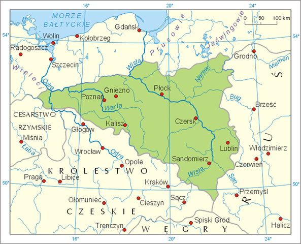 Państwo Polan ok. 963 r.