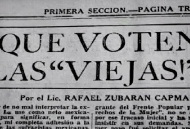"¡Qué voten las viejas!"