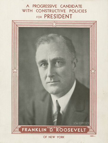 franklin roosevelt elected president 1932