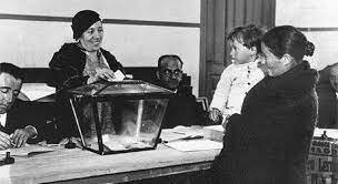 Primera vez que votaron las mujeres