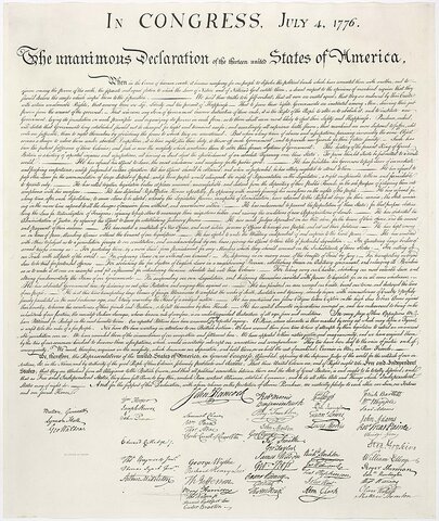 Declaración de Independencia de EEUU