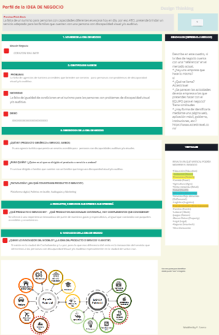 Perfil de la idea de negocio
