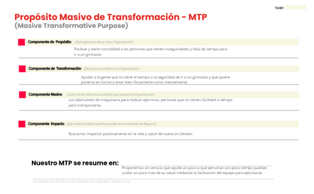 Propósito masivo de transformación