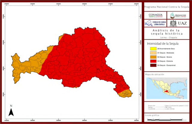 León sufrió de una sequía durante 9 de los 12 meses del 2011.