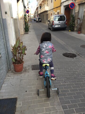 Vaig començar a anar amb bicicleta