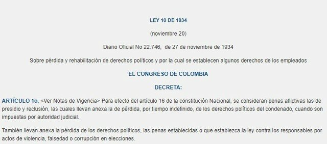Ley 10 de 1934