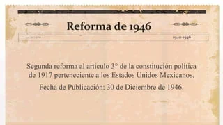 Primera reforma