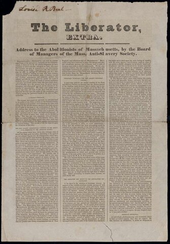 The Liberator- Anti Slavery Newspaper