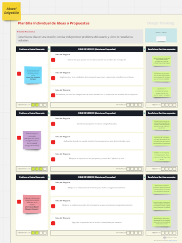 Plantilla de ideas (Individual)