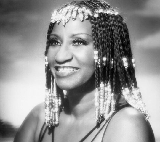 Celia Cruz performs at Zaire Africa