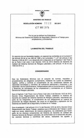 RESOLUCIÓN 1111 DE 2017