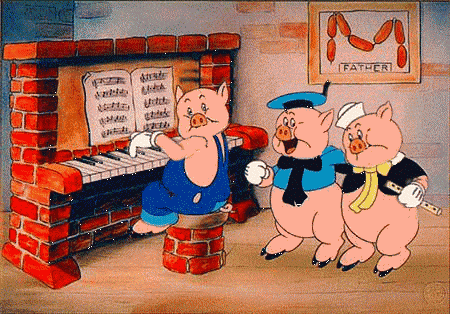Disney Cartoon, "The Three Little Pigs" Premiers