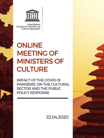 REUNIÓN EN LÍNEA DE LOS MINISTROS DE CULTURA