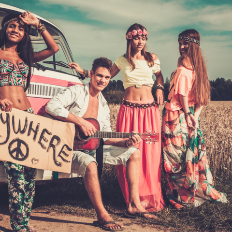 El movimiento hippie