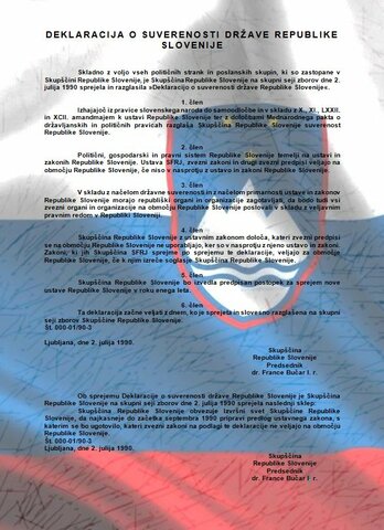 DEKLARACIJA O SUVERENOSTI DRŽAVE REPUBLIKE SLOVENIJE