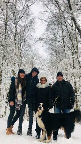 3 belangrijke personen en hond in mijn leven