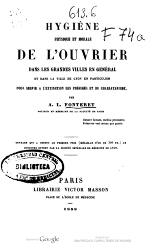 La obra "La hygiene de l'ouvrier"