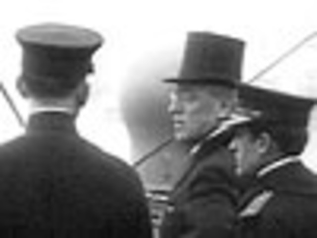 Woodrow Wilson sets sail for the Paris Peace conference.