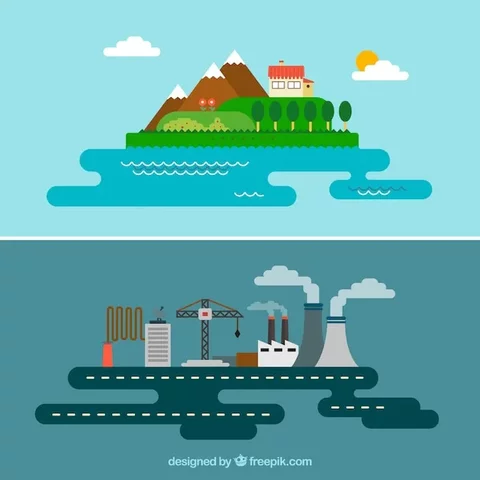 Cambio de área rural a industrial