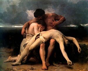 Caín mata a su hermano Abel. 3896 a.C.