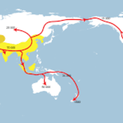 Timeline: Journey of modern humans from Africa.