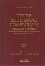 Argentina - Ley 19550 de Sociedades Comerciales.
