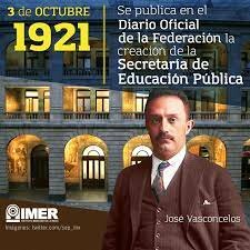 CREACION DE LA SECRETARIA DE EDUCACION PUBLICA.