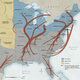 Underground railroad routes to freedom