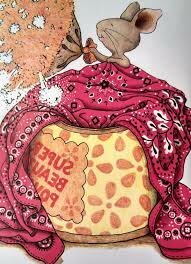 The little boy makes the mouse a bed.  The mouse gets comfy and asks the boy to read to him.