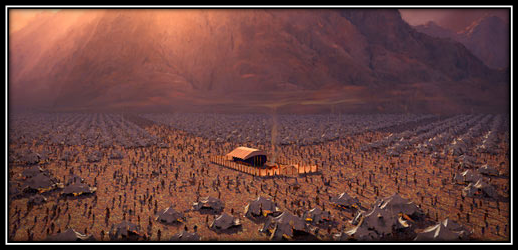 Distribución de los campamentos. 1400 a.C.