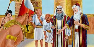 Moisés y Arón ante Faraon